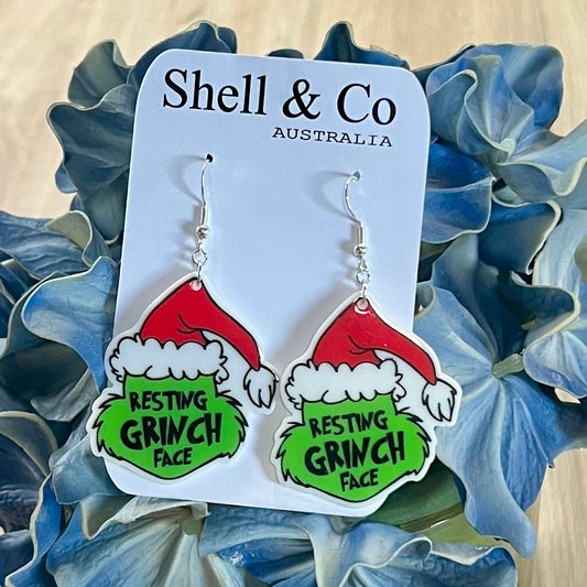 Funny Quote Christmas Earrings