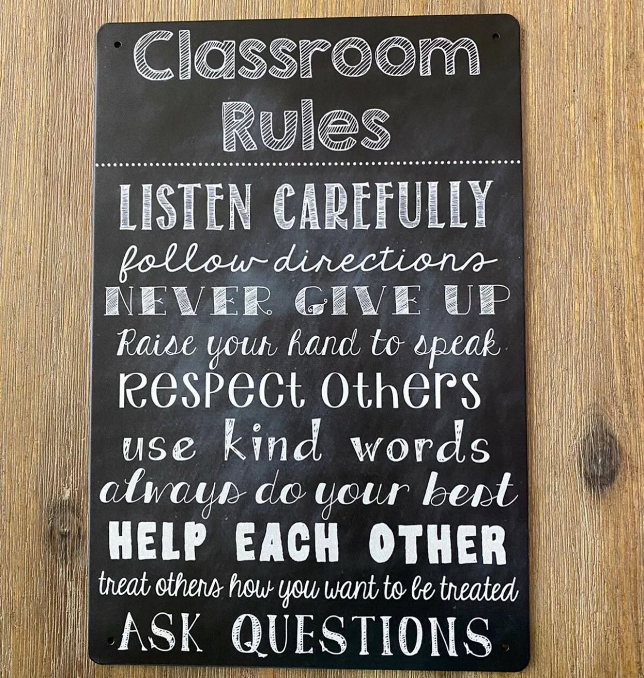 Classroom Rules Sign