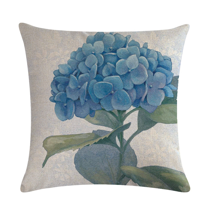 Blue Hydrangeas Cushion Cover – Shell and Co Australia